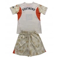 Camisa de time de futebol Borussia Dortmund Goleiro Replicas 1º Equipamento Infantil 2024-25 Manga Curta (+ Calças curtas)